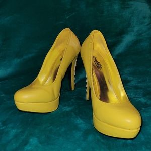 Bright Yellow heels